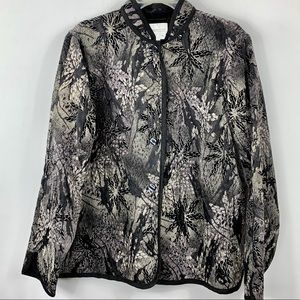 Coldwater Creek Black‎ & Cream Lace Jacket